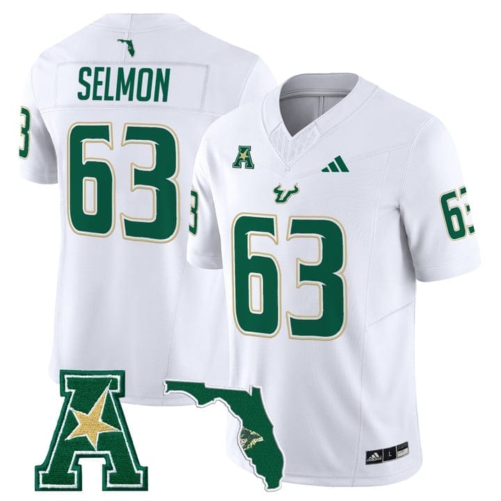 Lee Roy Selmon Jersey #63 South Florida Bulls 2025 Limited Stitched - Image 2
