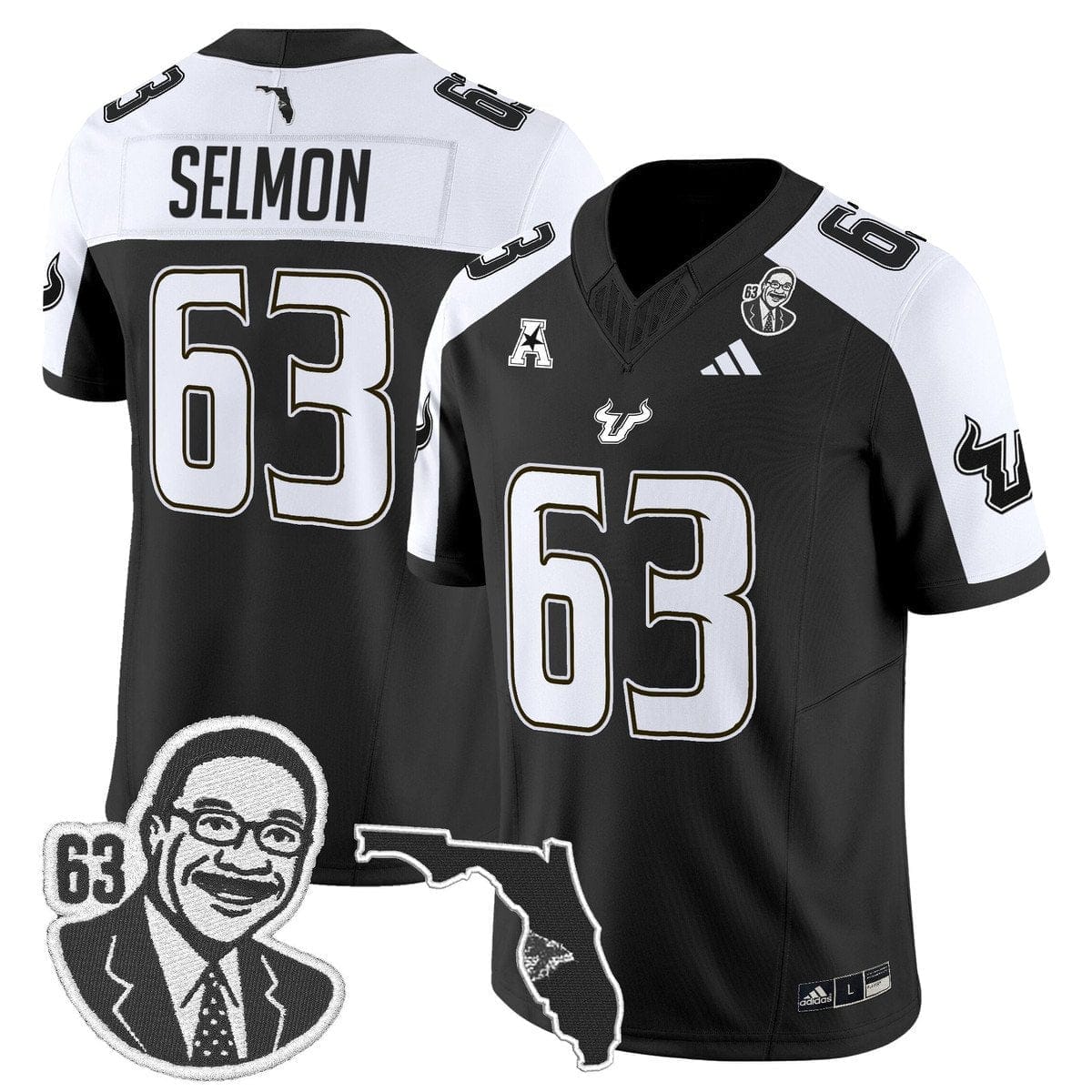 Quinton Flowers Jersey #9 South Florida Bulls Lee Roy Selmon Legacy Black Alter
