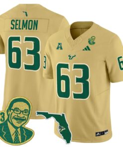 Lee Roy Selmon Jersey 63 South Florida Bulls Legacy Edition Stitched Gold