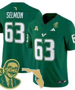 Lee Roy Selmon Jersey 63 South Florida Bulls Legacy Edition Stitched Green