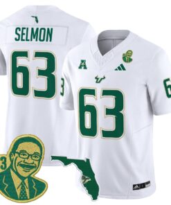 Lee Roy Selmon Jersey 63 South Florida Bulls Legacy Edition Stitched White 71b8ebbd 6c0a 4ac8 a52e c46704a7d4e8
