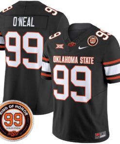 Leslie O'neal Jersey #99 Oklahoma State Cowboys 2025 Leslie O'neal Patch