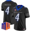 Maddux Madsen Jersey 4 Boise State Broncos 2025 Vapor Stitched Black