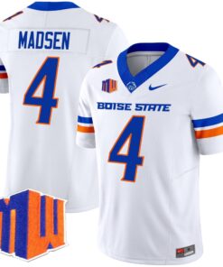 Alternative view of Maddux Madsen Jersey #4 Boise State Broncos 2025 Vapor Stitched