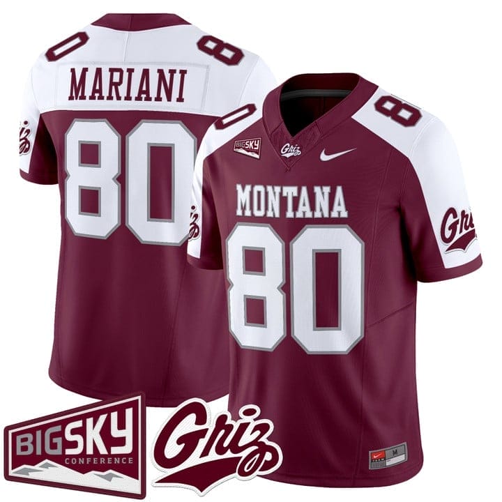 Marc Mariani Jersey #80 Montana Grizzlies 2025 Vapor Stitched - Image 4