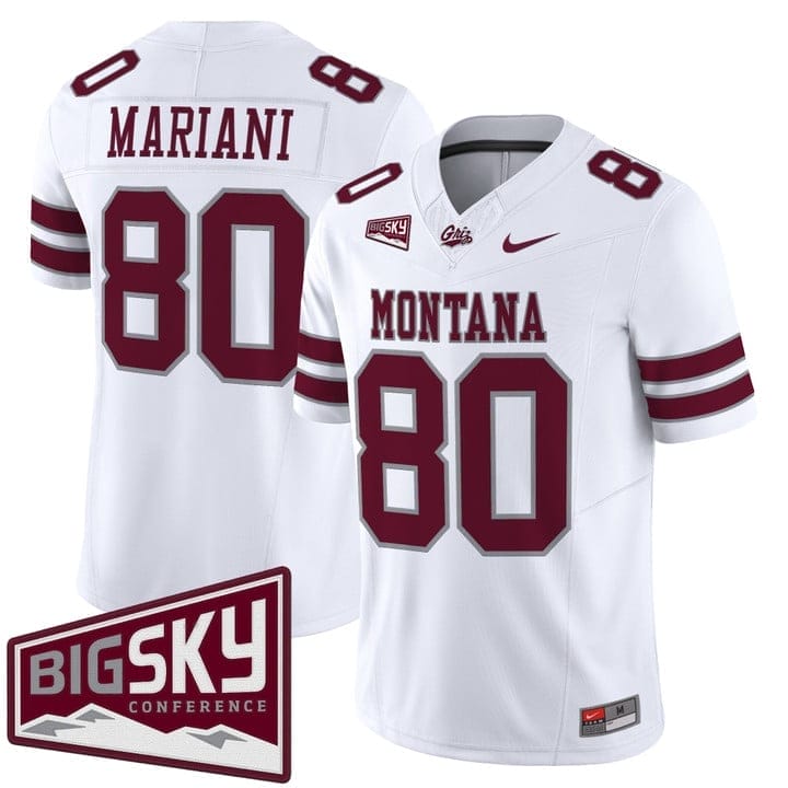 Marc Mariani Jersey #80 Montana Grizzlies 2025 Vapor Stitched - Image 2