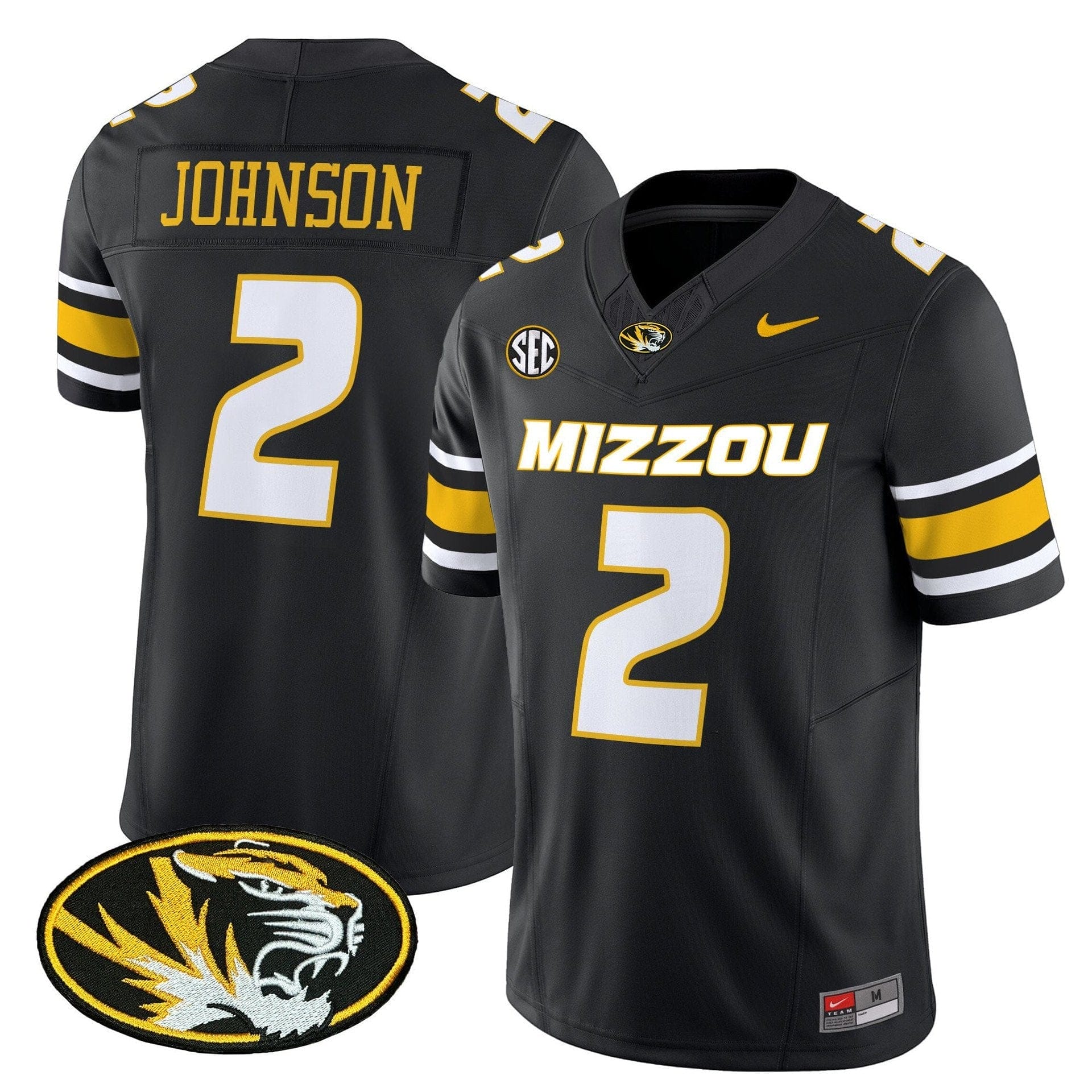 Marquis Johnson Jersey #2 Missouri Tigers 2025 Vapor Limited Stitched