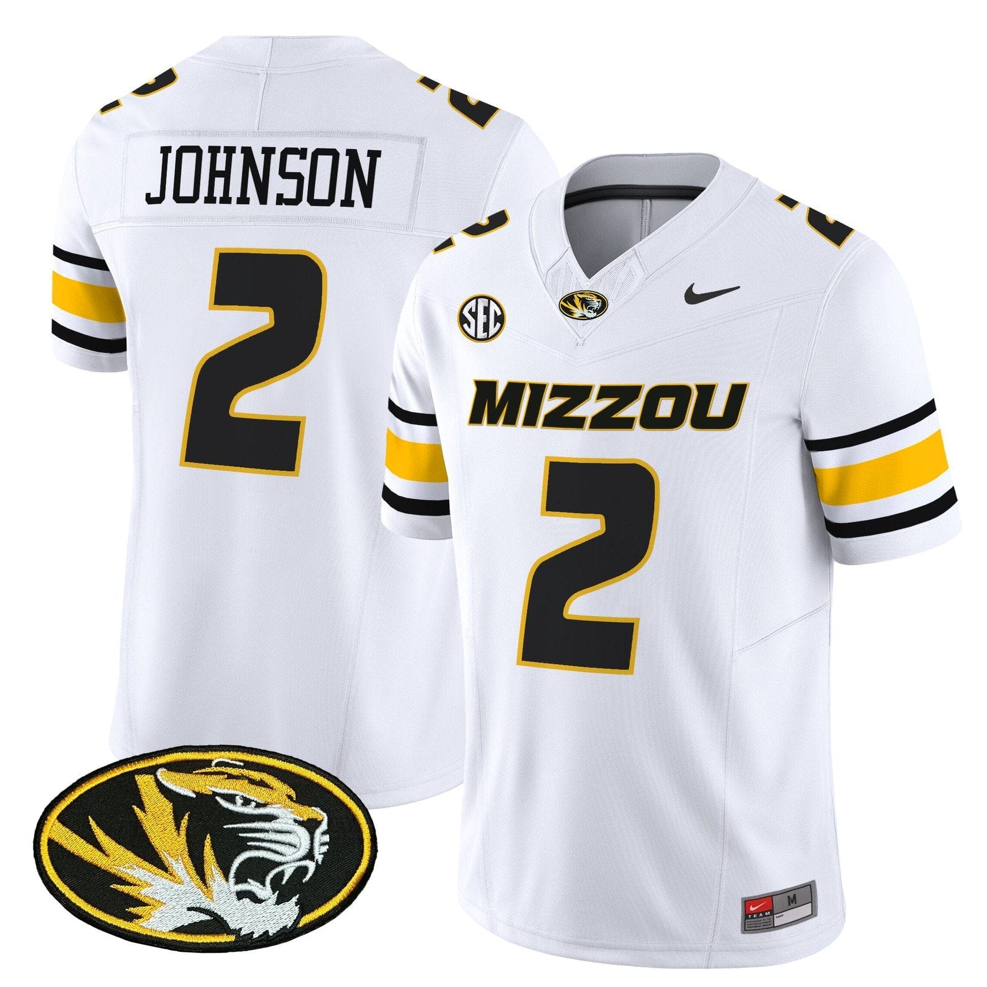 Marquis Johnson Jersey #2 Missouri Tigers 2025 Vapor Limited Stitched - Image 2