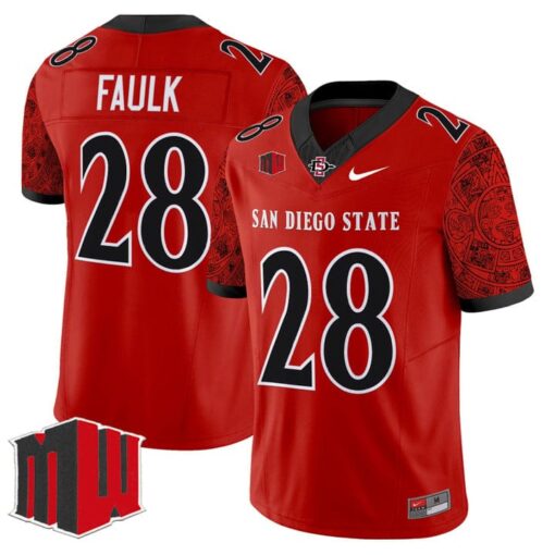 Marshall Faulk Jersey #28 San Diego State Aztecs 2025 Limited Stitched - Image 2