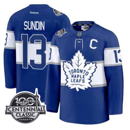 Mats Sundin Jersey #13 Toronto Maple Leafs Timeless Stitched - Image 5