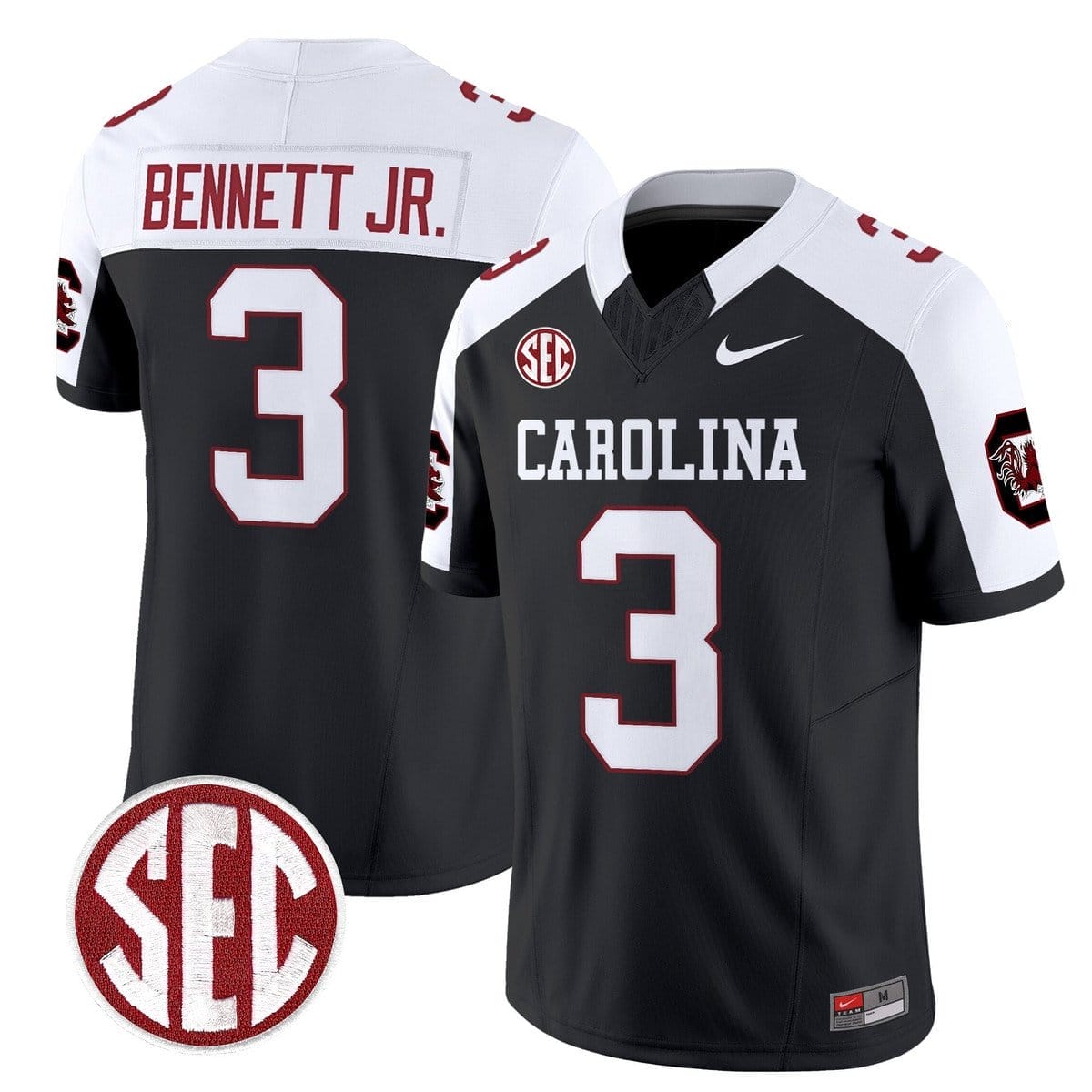 Mazeo Bennett Jr Jersey #3 Carolina 1980 Throwback Rebrand 2026 - Image 3