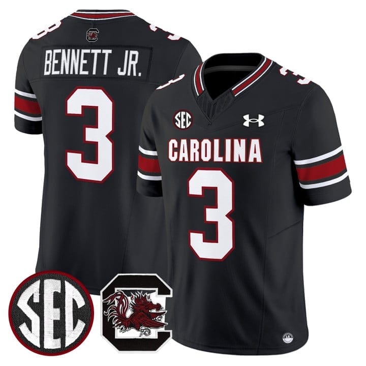 Mazeo Bennett Jr Jersey #3 South Carolina Gamecocks 2025 Stitched