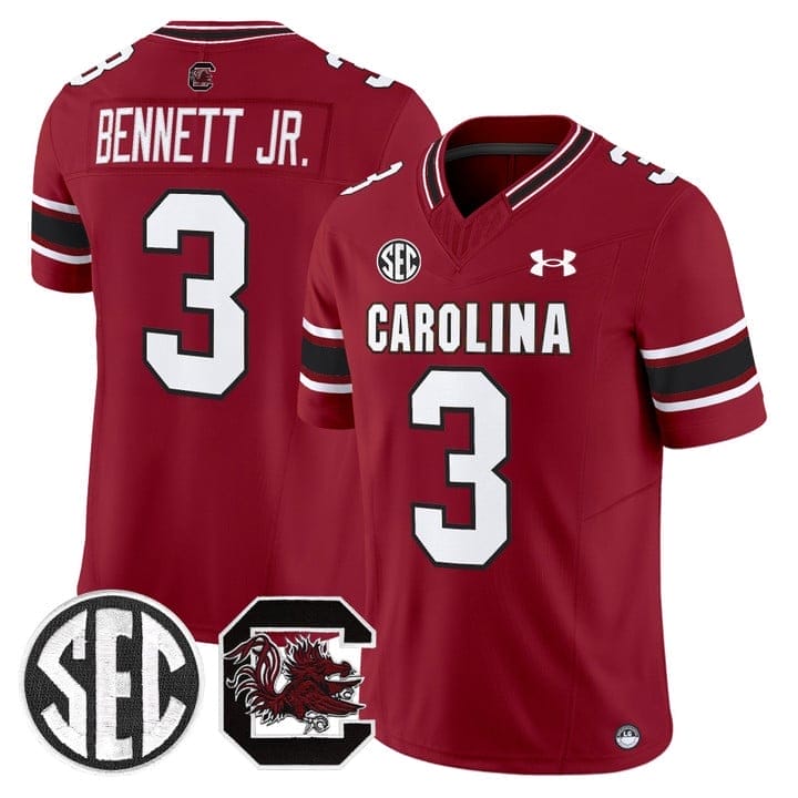 Mazeo Bennett Jr Jersey #3 South Carolina Gamecocks 2025 Stitched - Image 5