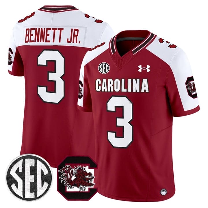 Mazeo Bennett Jr Jersey #3 South Carolina Gamecocks 2025 Stitched - Image 4