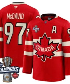 Men Canada 2025 4 Nations Face-Off Champions Jersey - All Stitched