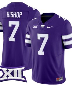 Michael Bishop Jersey 7 Kansas State Wildcats 2025 Limited Stitched Purple