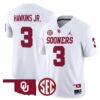 Michael Hawkins Jr Jersey 3 Oklahoma Sooners 2025 Limited Stitched White 294acbac f9c3 47d9 aefa f16de7b5eda3