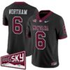 Michael Wortham Jersey 6 Montana Grizzlies 2025 Vapor Stitched Black