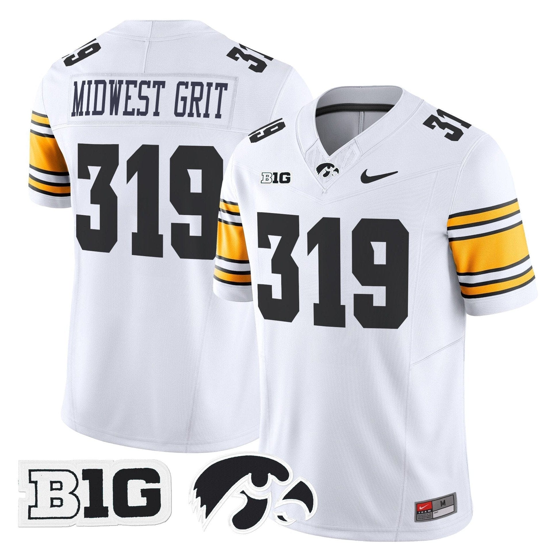 Midwest Grit Jersey #319 Iowa Hawkeyes 2025 Limited Stitched - Image 2