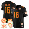 Morgan Wallen Jersey 16 Tennessee Vols 2025 Football Stitched Black c4d334cb 9fb5 443c 8999 d36a33f86abd