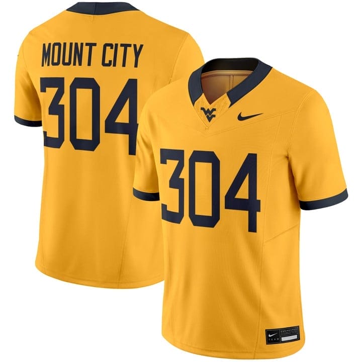 Mount City Jersey #304 West Virginia Mountaineers 2025 Vapor Stitched - Image 4