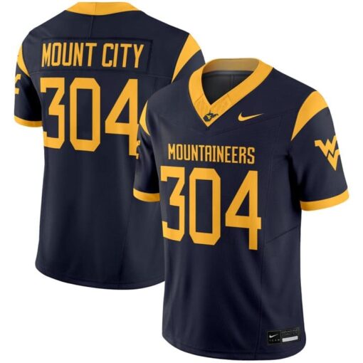Mount City Jersey #304 West Virginia Mountaineers 2025 Vapor Stitched - Image 3