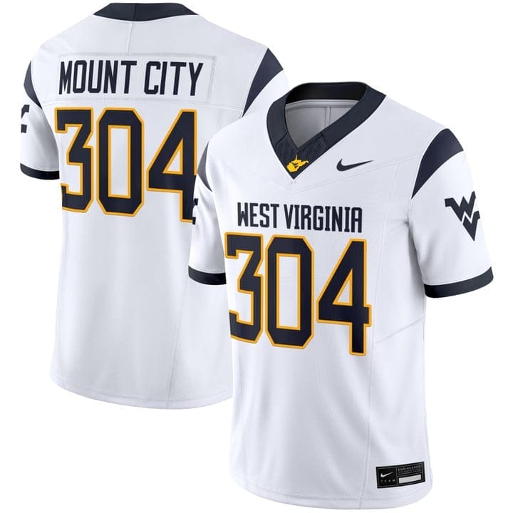 Mount City Jersey #304 West Virginia Mountaineers 2025 Vapor Stitched - Image 2