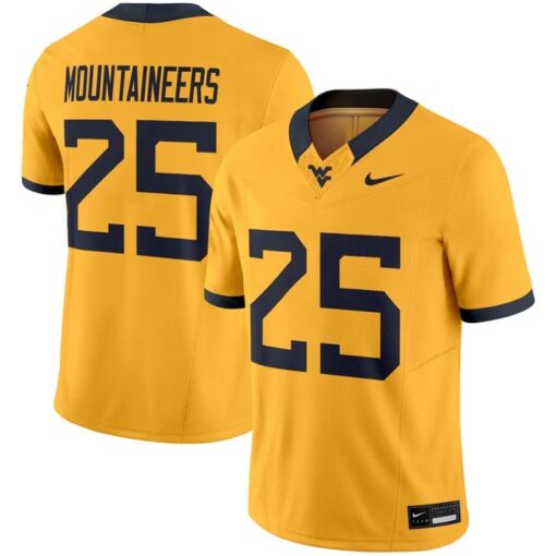 Mountaineers Jersey #25 West Virginia Mountaineers 2025 Limited Stitched - Image 4