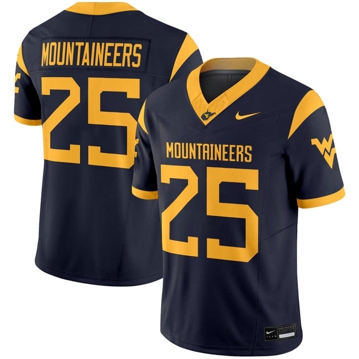 Mountaineers Jersey #25 West Virginia Mountaineers 2025 Limited Stitched - Image 3