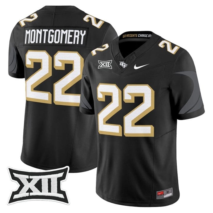 Myles Montgomery Jersey #22 UCF Knights 2025 Vapor Limited Stitched