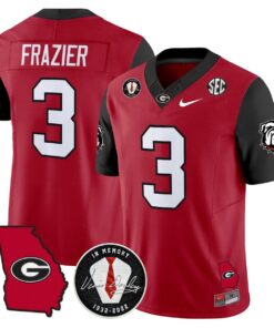 Nate Frazier Jersey 3 Georgia Bulldogs 2025 Vapor Limited Stitched Red e433f096 d123 4c76 937c d13519590080