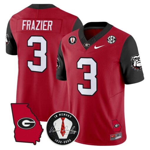 Nate Frazier Jersey #3 Georgia Bulldogs 2025 Vapor Limited Stitched - Image 3
