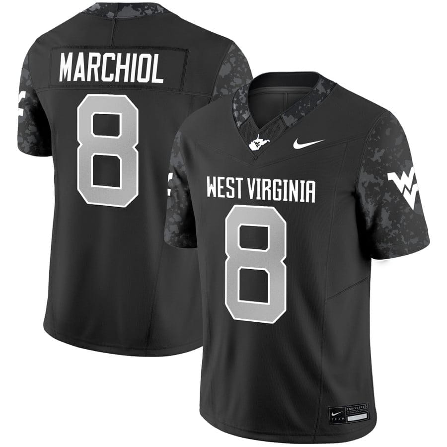Nicco Marchiol Jersey #8 West Virginia Mountaineers 2025 Vapor Stitched