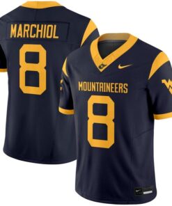 Nicco Marchiol Jersey 8 West Virginia Mountaineers 2025 Vapor Stitched Navy 24c7cd89 487b 46d1 b6ea 6f52054d18a3