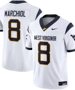 Alternative view of Nicco Marchiol Jersey #8 West Virginia Mountaineers 2025 Vapor Stitched