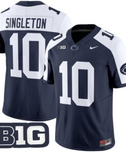 Nicholas Singleton Jersey 10 Penn State Limited 2025 Stitched Navy Alternate
