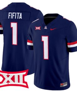 Noah Fifita Jersey 1 Arizona Wildcats 2025 Vapor Limited Stitched Navy
