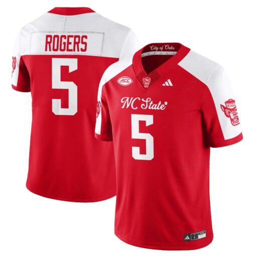 Noah Rogers Jersey #5 State Wolfpack City of Oaks Vapor Limited Stitched