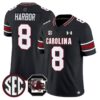 Nyck Harbor Jersey 8 South Carolina Gamecocks 2025 Stitched Black