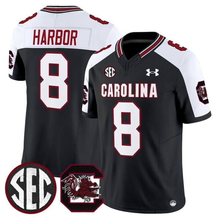 Nyck Harbor Jersey #8 South Carolina Gamecocks 2025 Stitched - Image 3