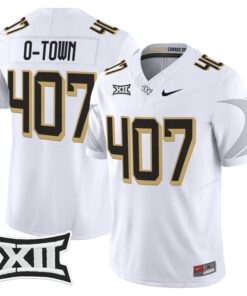 O Town Jersey 407 UCF Knights 2025 Vapor Limited Football Stitched White