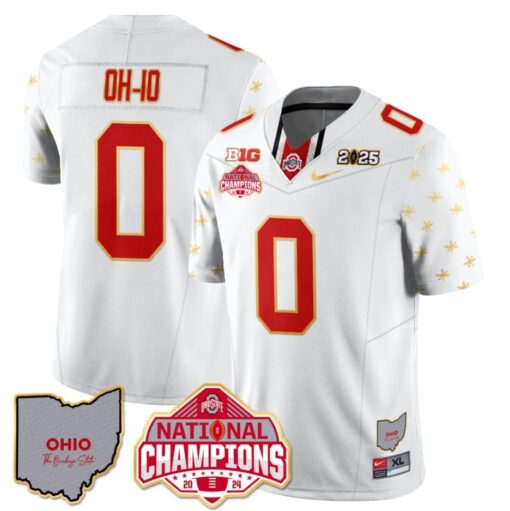 OH-IO Jersey #0 Ohio State National Champions 2025 Patch - Image 5