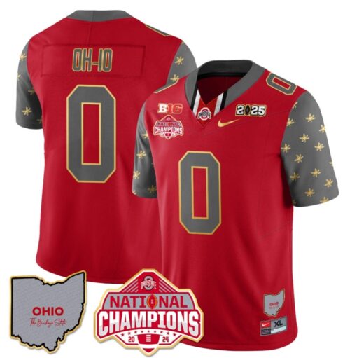 OH-IO Jersey #0 Ohio State National Champions 2025 Patch - Image 4