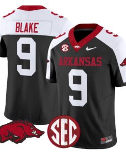 O Mega Blake Jersey 9 Arkansas Razorbacks Limited Stitched Black Alternate ca8eee61 5485 4418 b30f e0b1942e988e