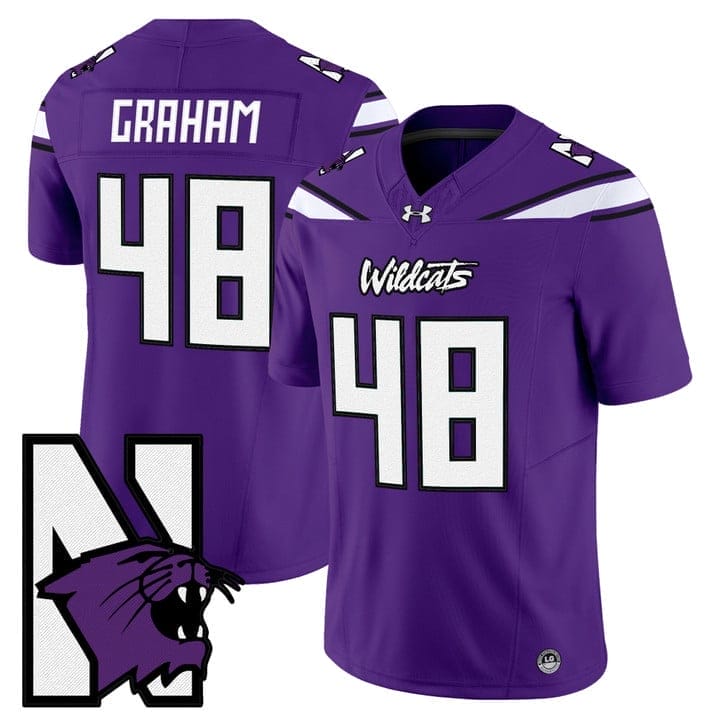 Otto Graham Jersey #48 Northwestern Wildcats Honoring 95 Vapor Limited Stitched - Image 3