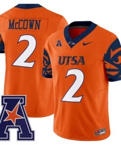 Owen McCown Jersey 2 UTSA Roadrunners 2025 Vapor Limited V2 Stitched Orange
