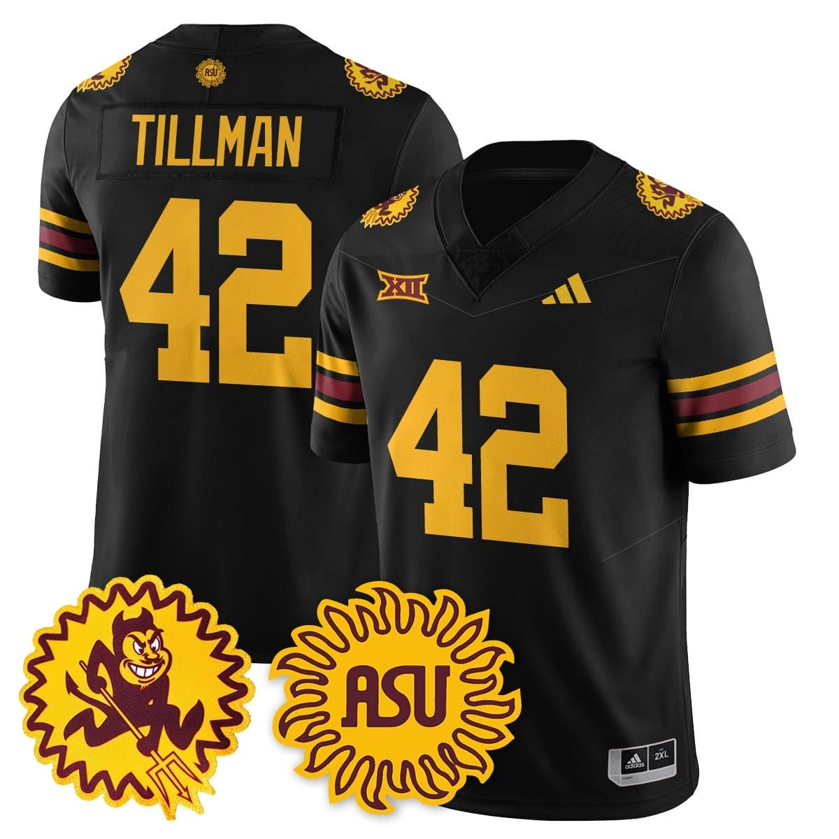 Pat Tillman Jersey #42 Arizona State Sun Devils 1975 Throwback Stitched