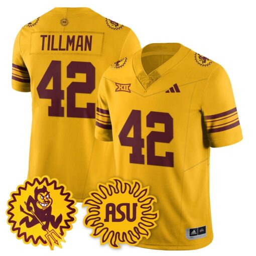 Pat Tillman Jersey #42 Arizona State Sun Devils 1975 Throwback Stitched - Image 3