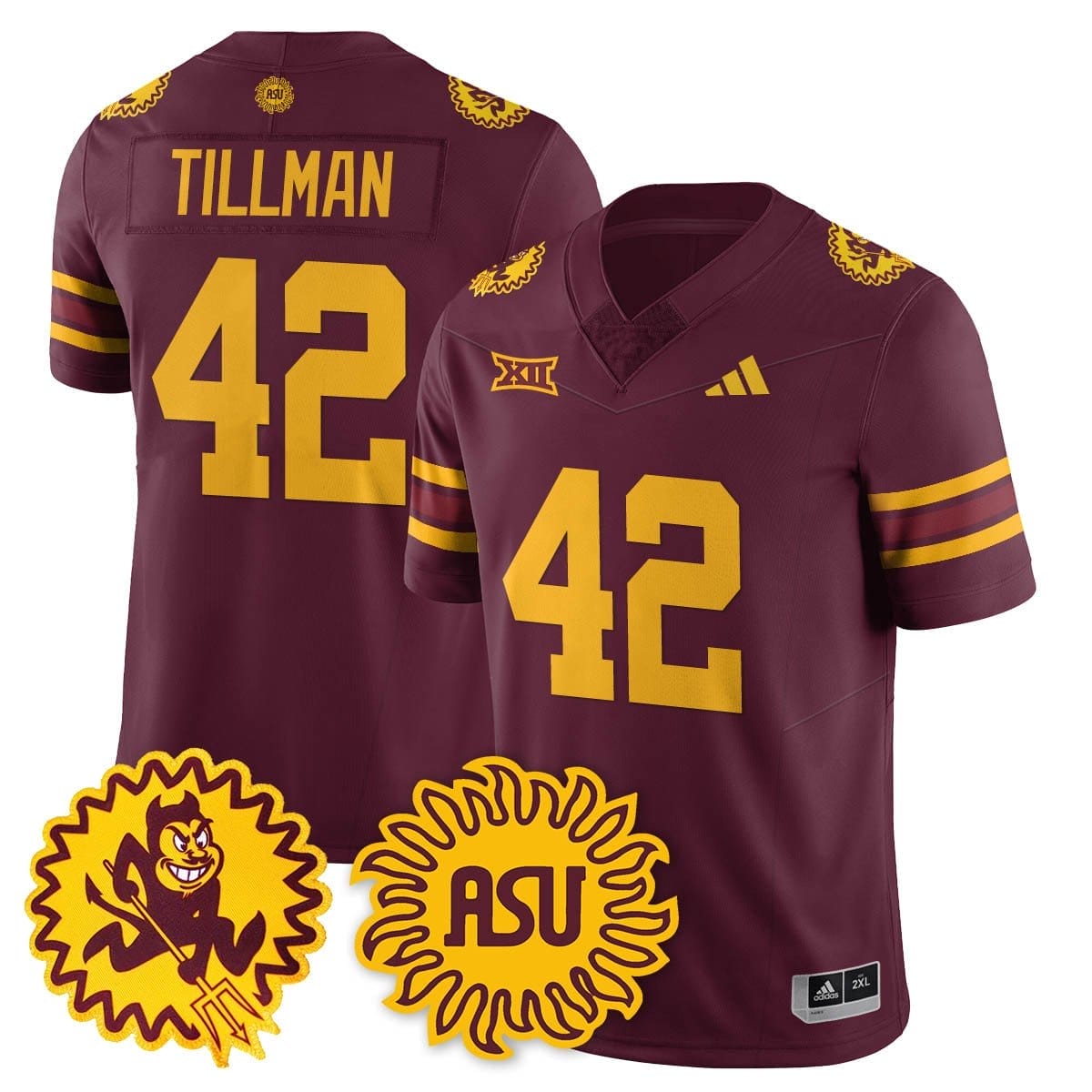Pat Tillman Jersey #42 Arizona State Sun Devils 1975 Throwback Stitched - Image 4
