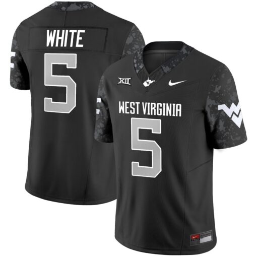 Pat White Jersey #5 West Virginia Mountaineers 2025 Stitched